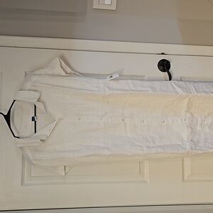 Old Navy Short-Sleeve Waist-Defined Midi Shirt Dress for Women 2x